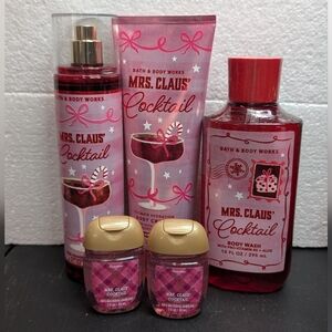 5 Piece - Bath & Body Works Mrs. Claus' Cocktail Body Care Set
